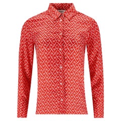 Sandro Floral Print Silk Shirt