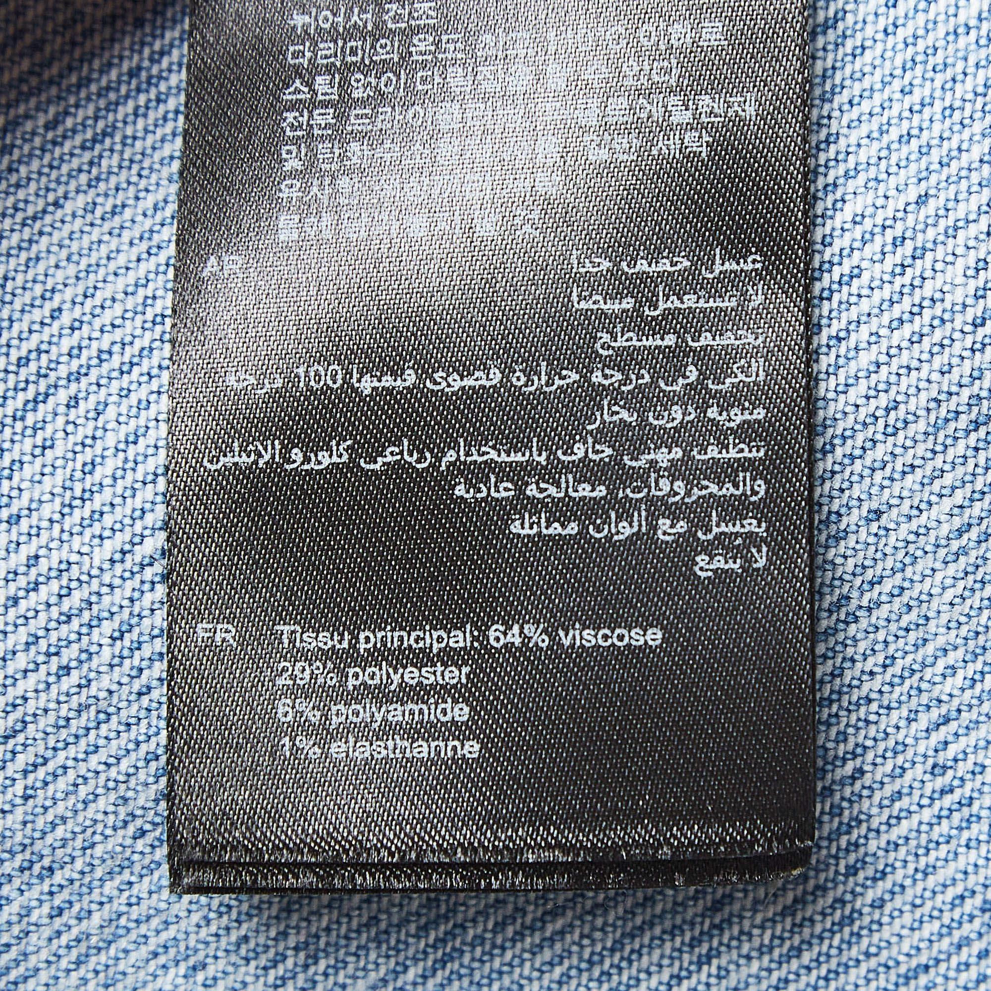 Sandro Green Knit & Denim Oversized Hoodie M 1