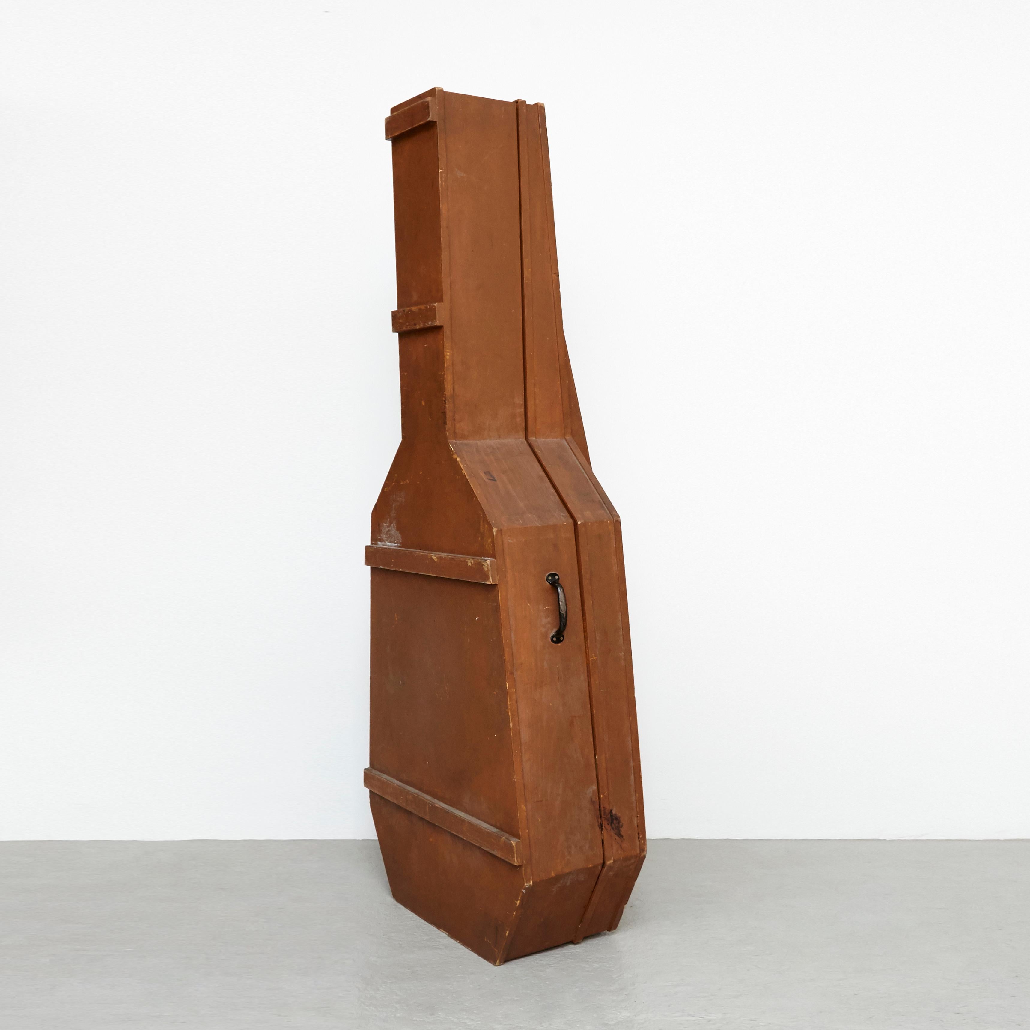 Sandro „“INRI“ Zeitgenössische minimalistische Skulptur-Doppel Bass-Etui, 2017 im Zustand „Gut“ in Barcelona, Barcelona