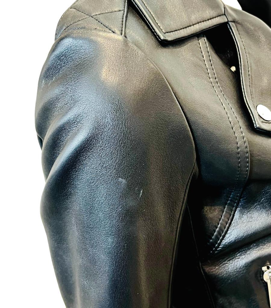 Sandro Leather Biker Jacket For Sale 5