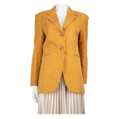 Sandro Blazer amarillo mostaza de un solo pecho Talla M