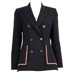Sandro Blazer azul marino con doble botonadura y bolsillos Talla S