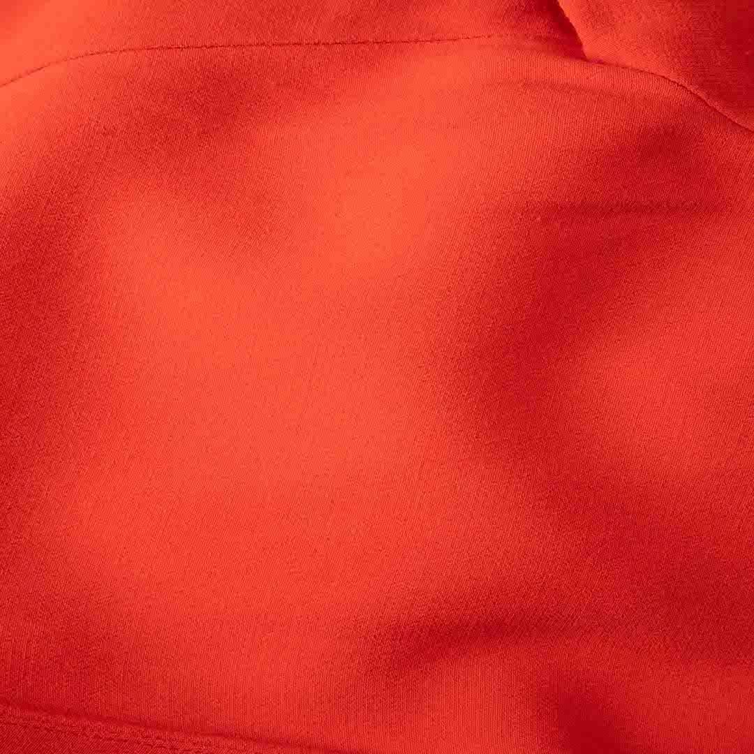 Sandro Orange Opened Back Detail Mini Dress Size S In Good Condition For Sale In London, GB