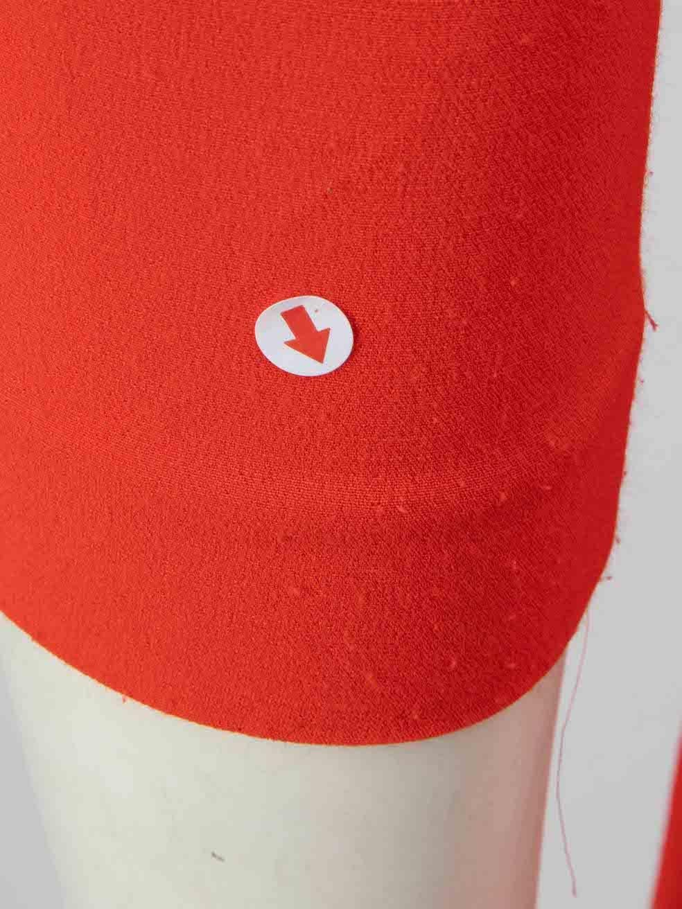 Sandro Orange Opened Back Detail Mini Dress Size S For Sale 2