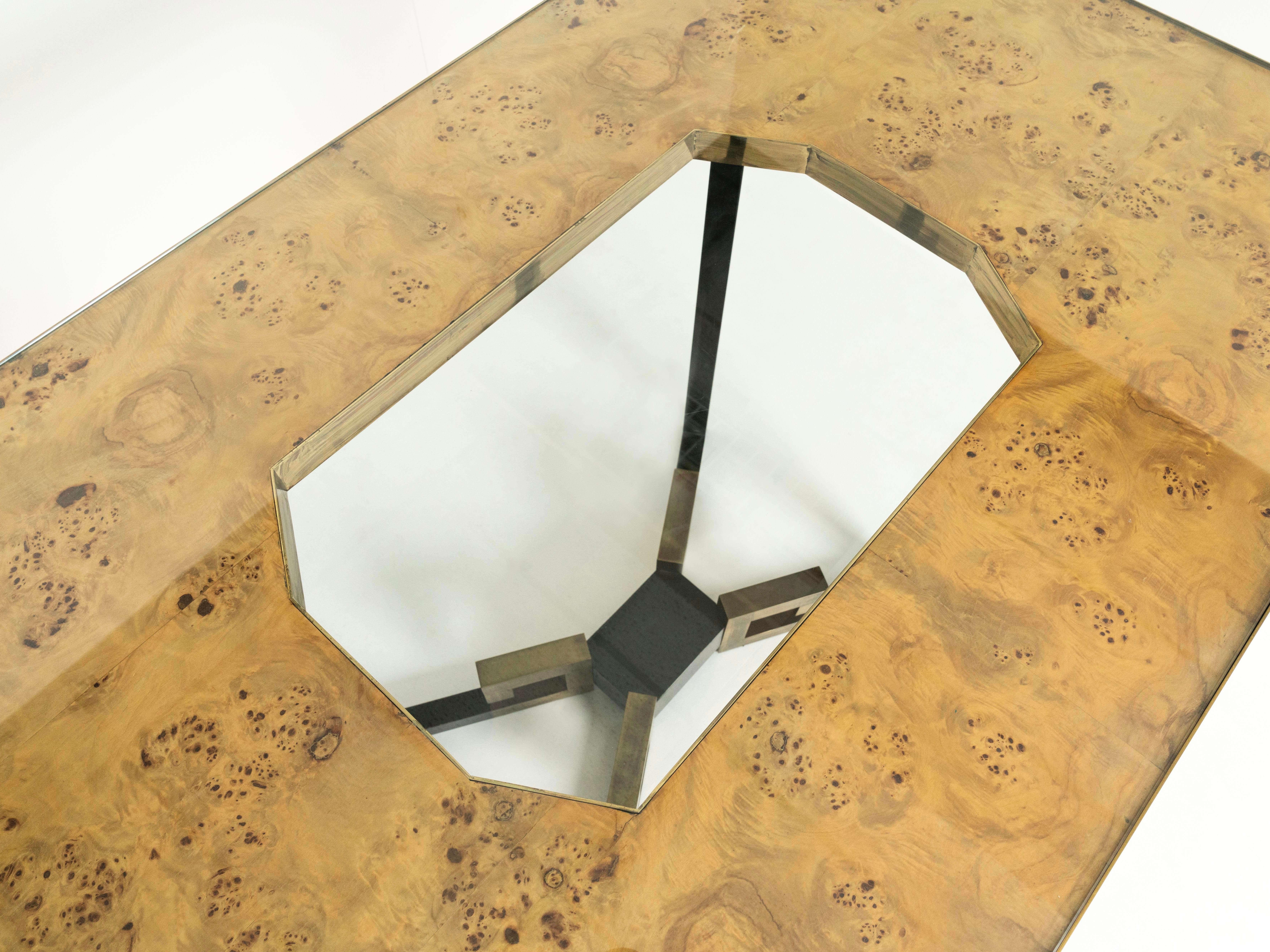 Table de salle à manger Sandro Petti pour Angolo Metallarte, Italie, 1970 en vente 3