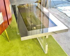 Sandro Petti para L'Angolo MetallArte Mesa de Cocktail Rectangular de Lucite