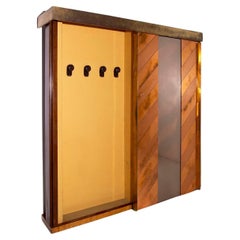 Sandro Petti Rare Entrance Furniture in brass and copper