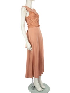 Sandro Pink Bow Tied Maxi Dress Size L