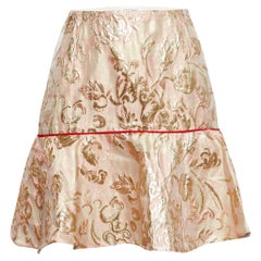 Sandro Mini Falda Jacquard Rosa/Oro M