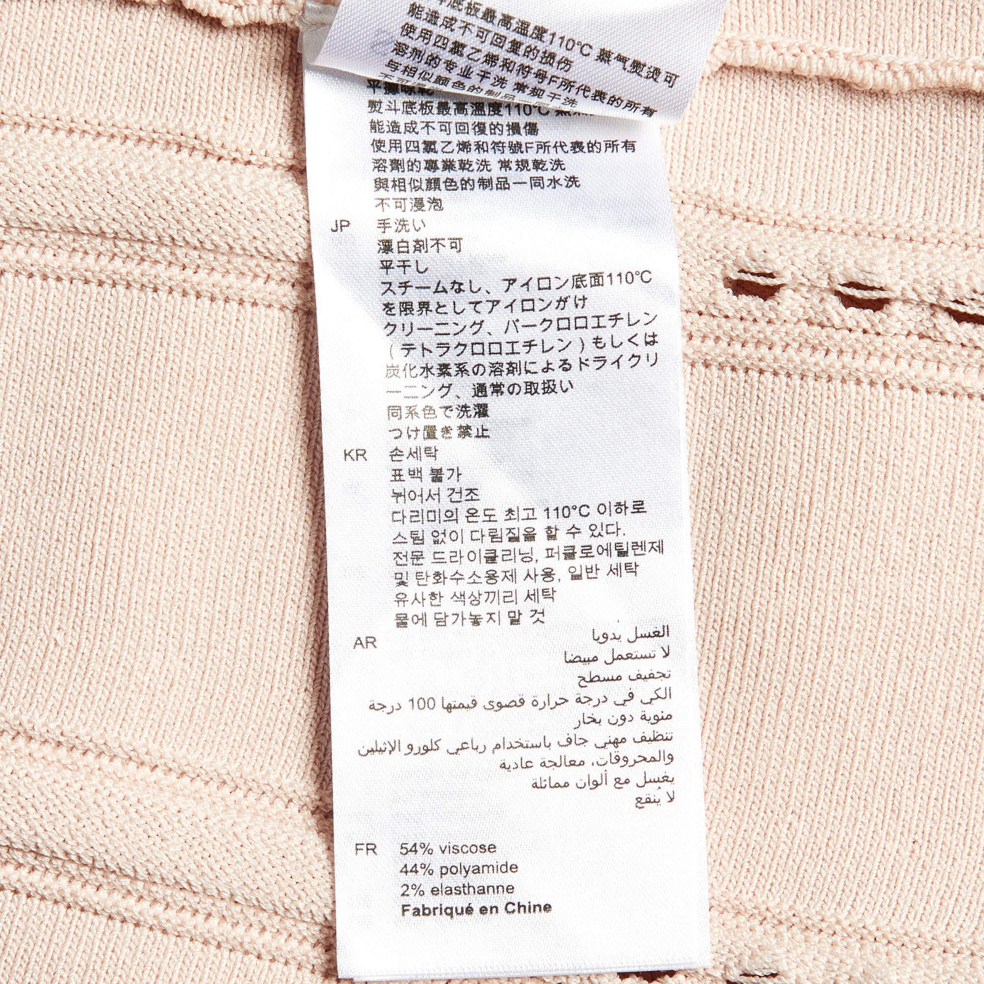 Sandro Pink Rib Knit Fit and Flare Mini Dress M For Sale 1