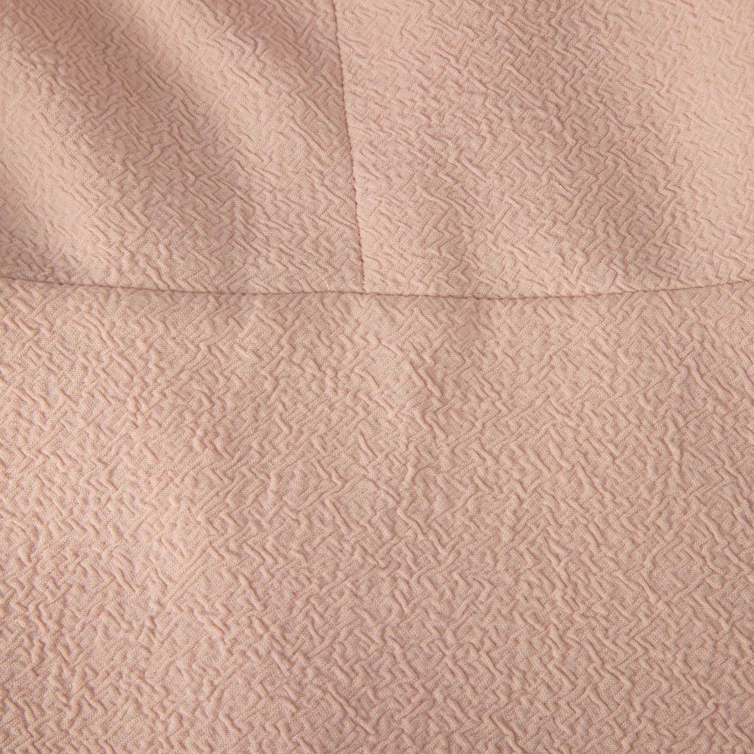 Sandro Mini Vestido Skater Cuello en V Rosa Talla L Beige en venta
