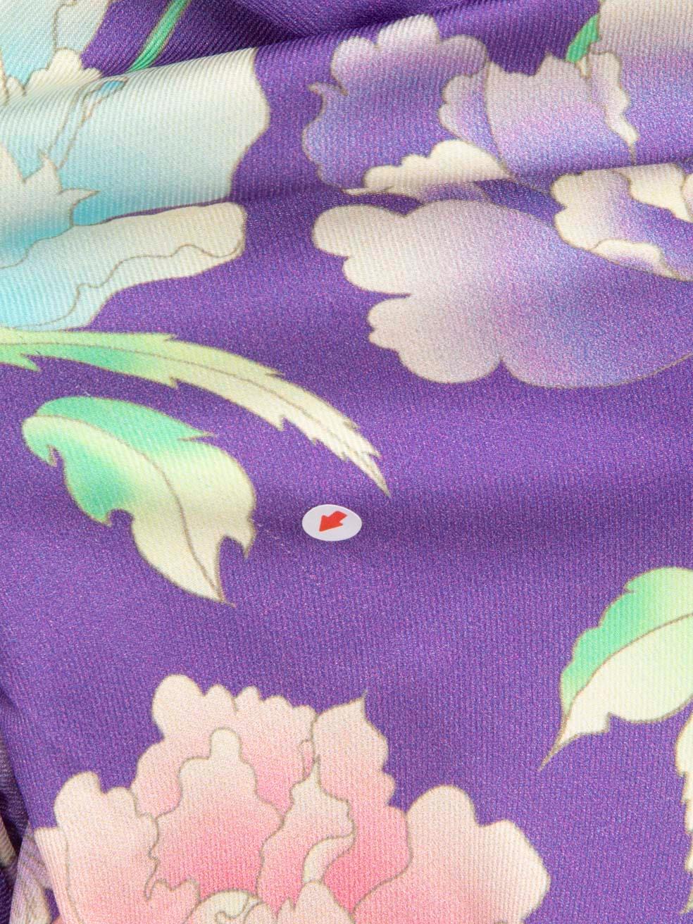 Donna Sandro Top con stampa floreale viola taglia XS in vendita