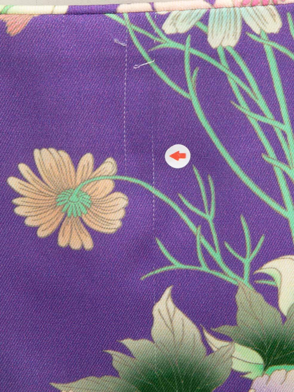 Sandro Top con stampa floreale viola taglia XS in vendita 1