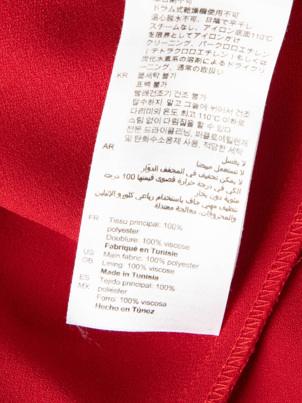 Sandro Rotes Minikleid mit langen Ärmeln Größe M im Angebot 4