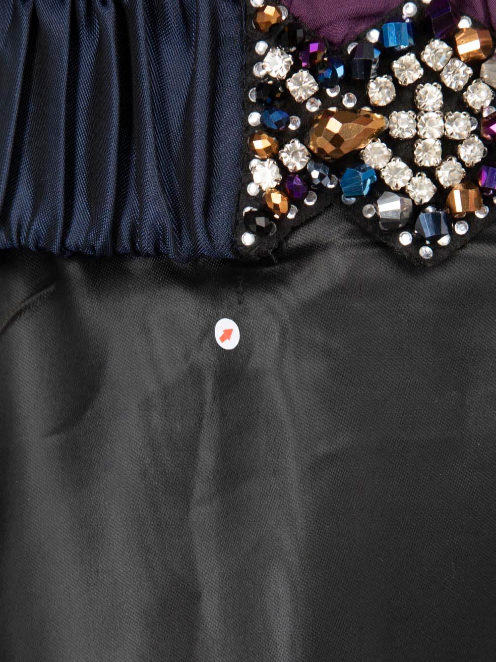 Sandro Silk Embellished Buckle V Neck Dress Size S In Good Condition For Sale In London, GB