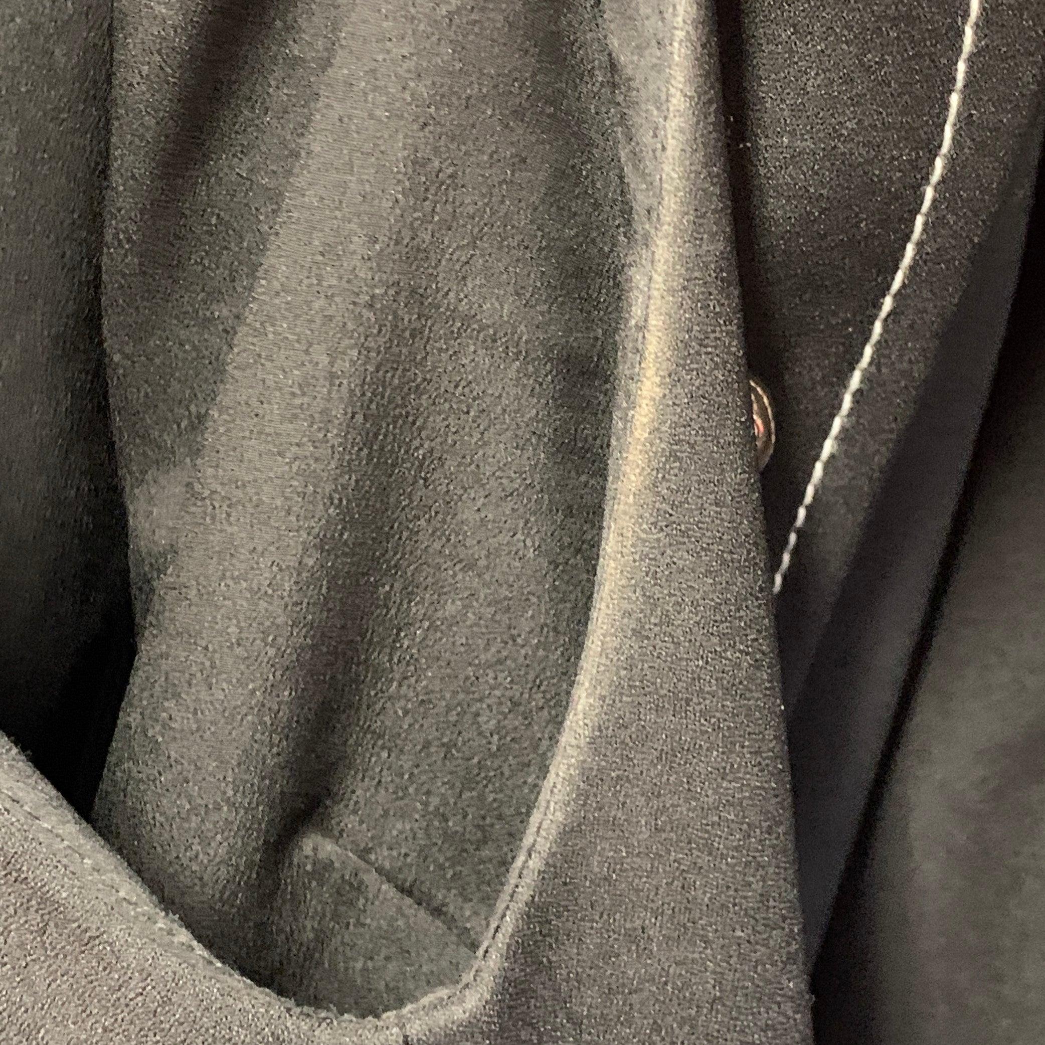 SANDRO Größe 4 Schwarz-Gold Polyestermischung Kontrastnaht Ärmelloses Kleid im Angebot 7