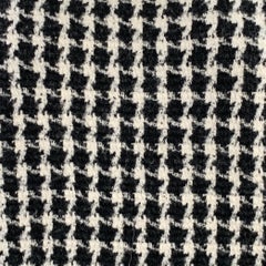 SANDRO Size S Black Grey Wool Blend Houndstooth Crew Neck Pullover