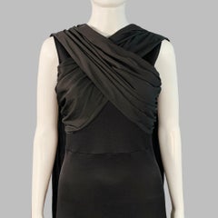 SANDRO Talla S Maxivestido sin mangas en mezcla de viscosa negro