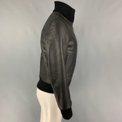 SANDRO Size XS Black Lamb Shearling Bomber Jacket