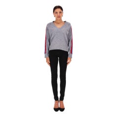 Sandro - Pull en laine à manches rayées