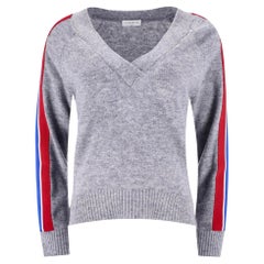 Sandro Striped-Sleeve Wool Jumper
