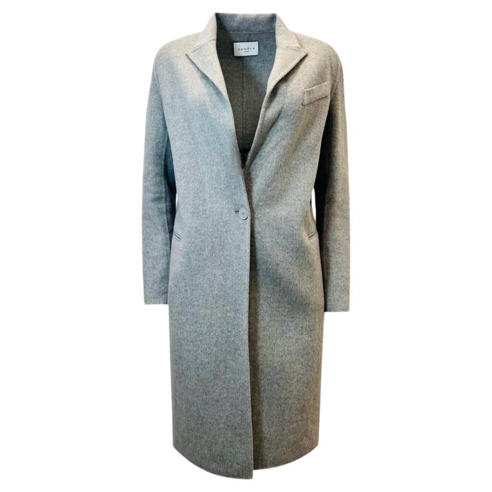 Sandro Wool Coat For Sale