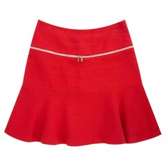 Mini gonna svasata in cotone con dettagli a zip di Sandro