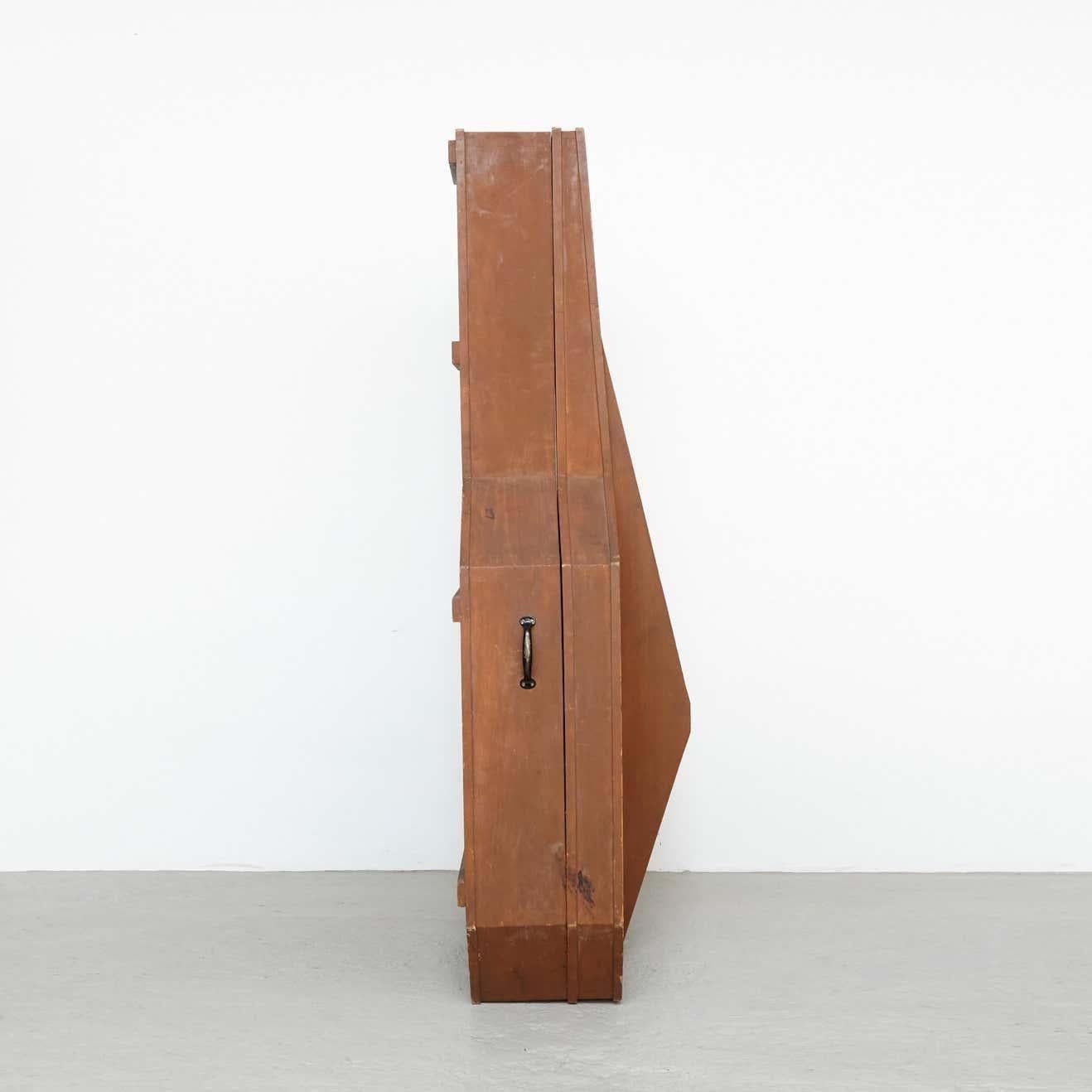 Wood Sandro's Inri: a Contemporary Minimalist Sculpture and Objét Trouvé, 2017 For Sale