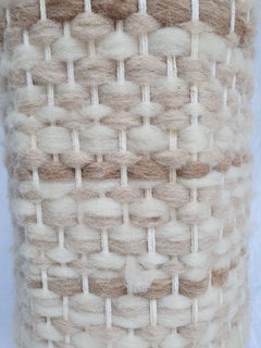 Sandstone and Wool Lamp in the Style of Audoux Minet, circa 1960