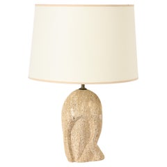 Sandstone “Arp” Table Lamp, France 1950
s