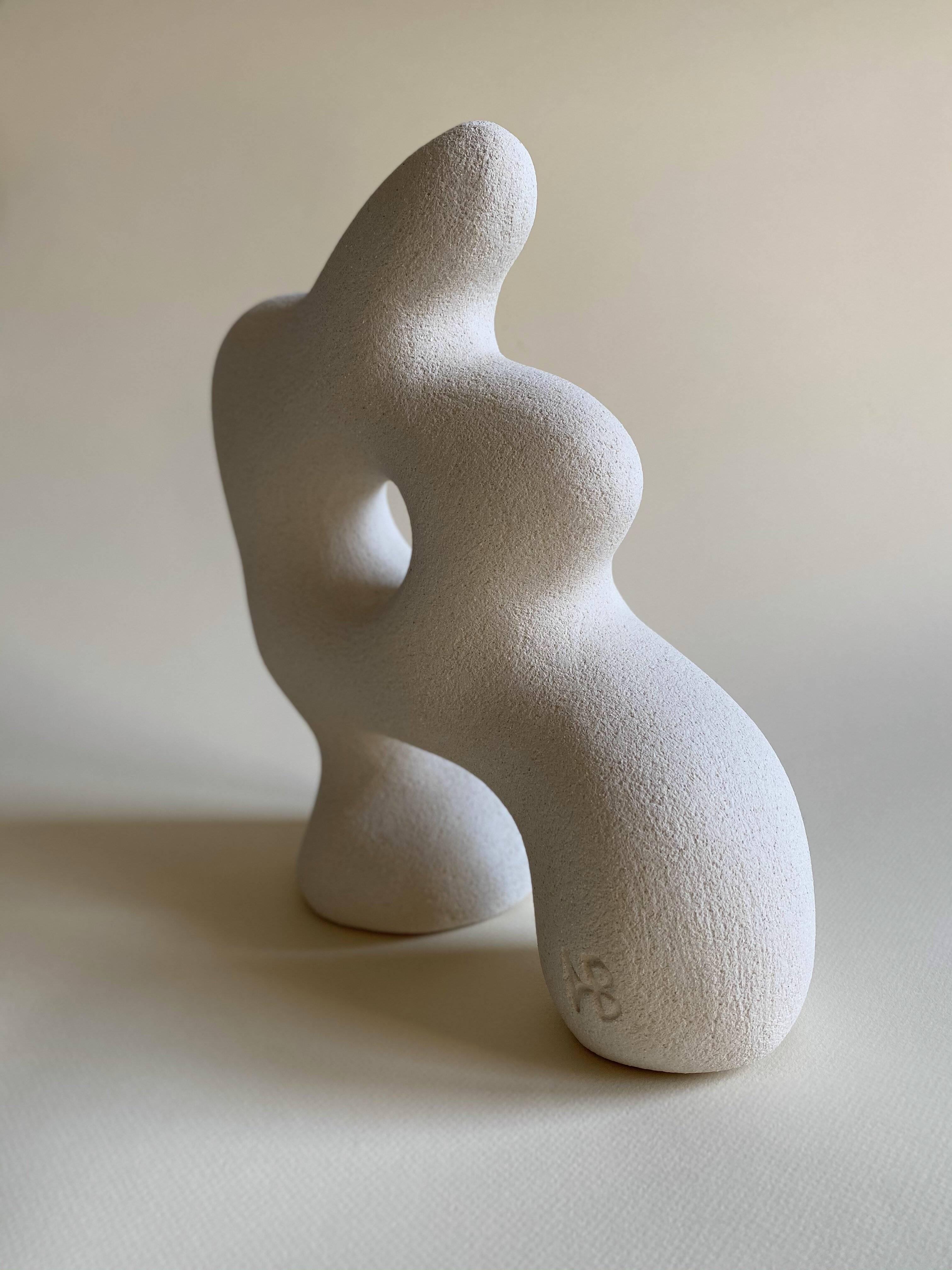 Modern Sandstone Chantal Hand Sculpted by Hermine Bourdin