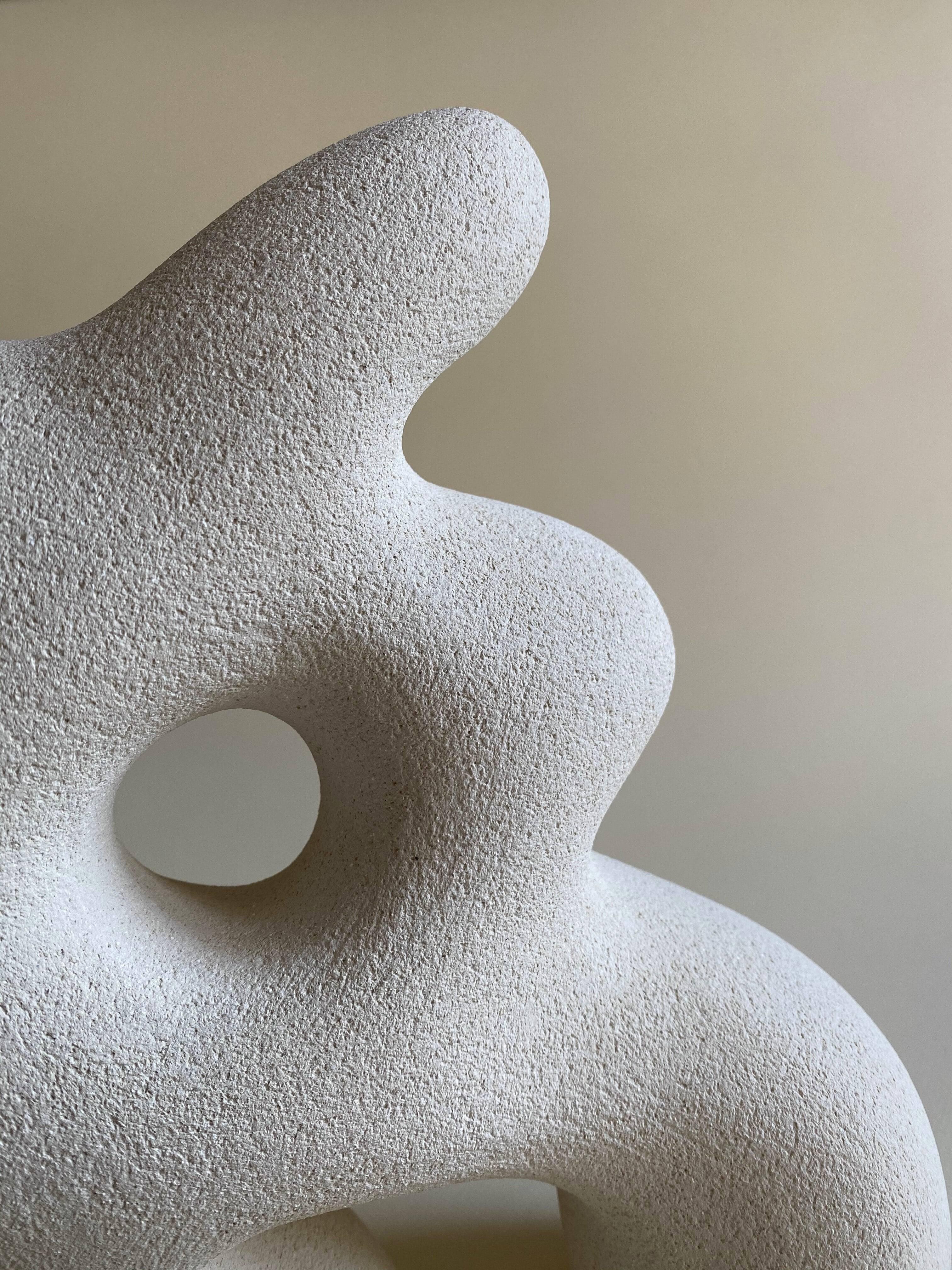 Contemporary Sandstone Chantal Hand Sculpted by Hermine Bourdin