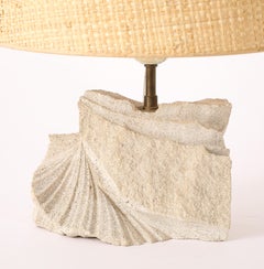 Lampada da tavolo "Chiffon" in pietra arenaria, Francia, anni '70