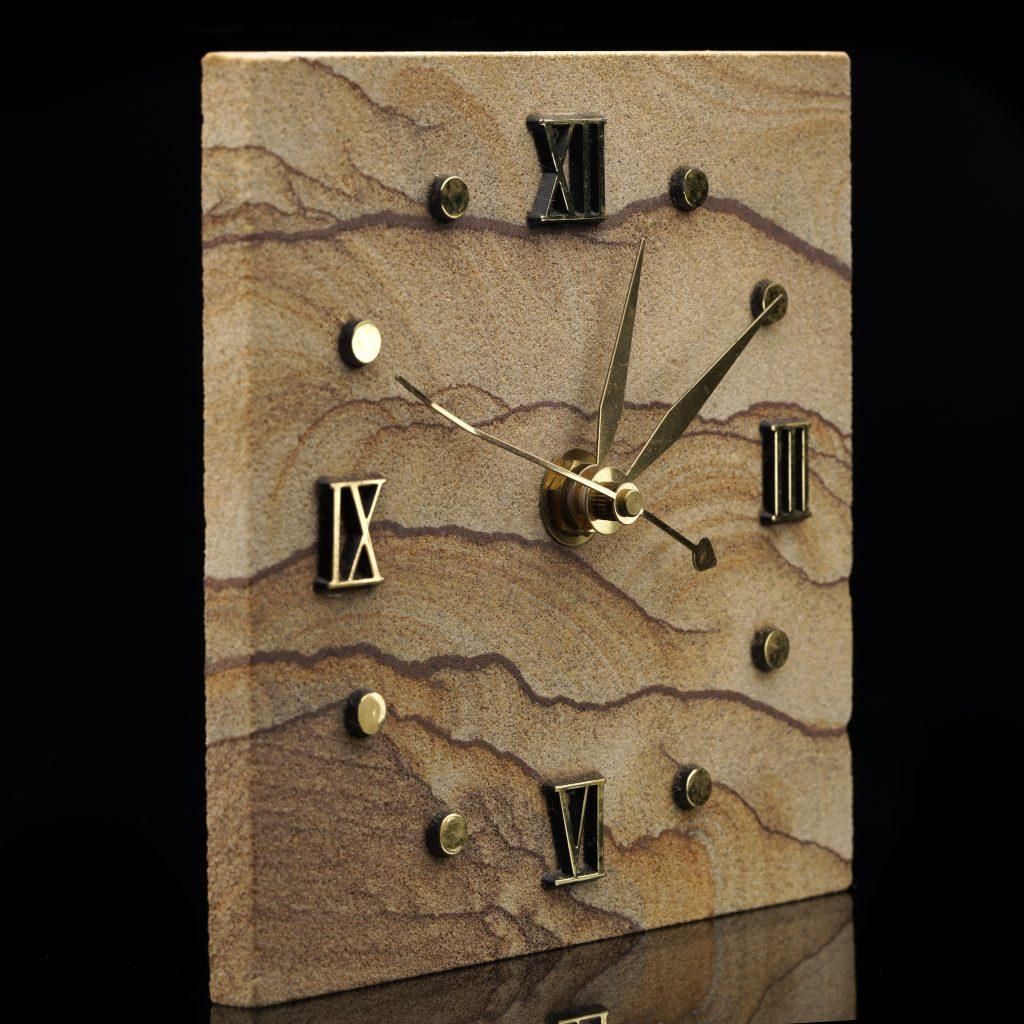 Enhance your home or office with the timeless elegance of our Handcrafted Sandstone Clock from New Mexico. Each piece is meticulously carved from authentic New Mexico sandstone, showcasing natural patterns and warm, earthy tones unique to the
