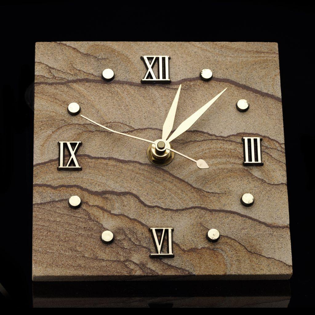 Mexican Sandstone Clock From New Mexico For Sale