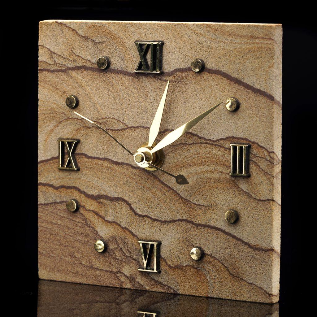 Sandstone Clock From New Mexico In New Condition For Sale In New York, NY
