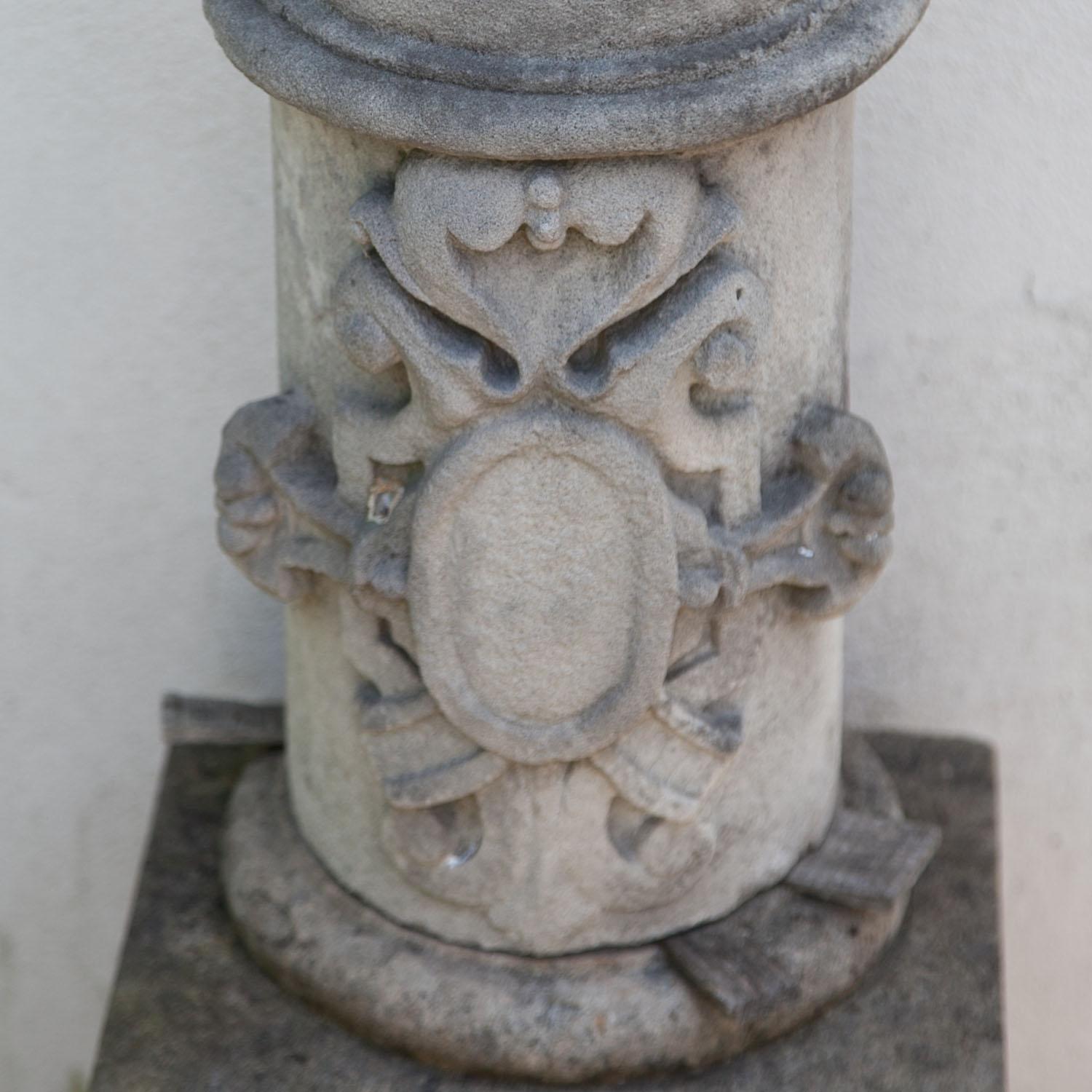 Européen La colonne en grès, seconde moitié du XIXe siècle en vente