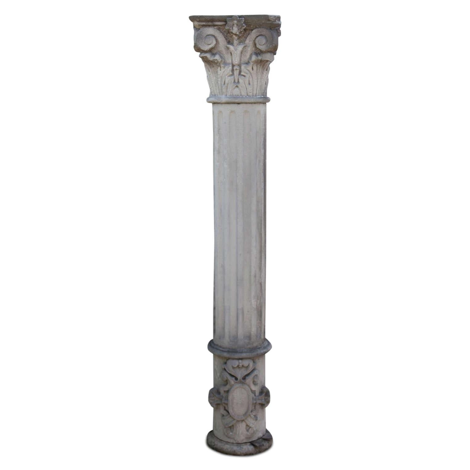 Sandstone Column, Second Half of the 19th Century For Sale