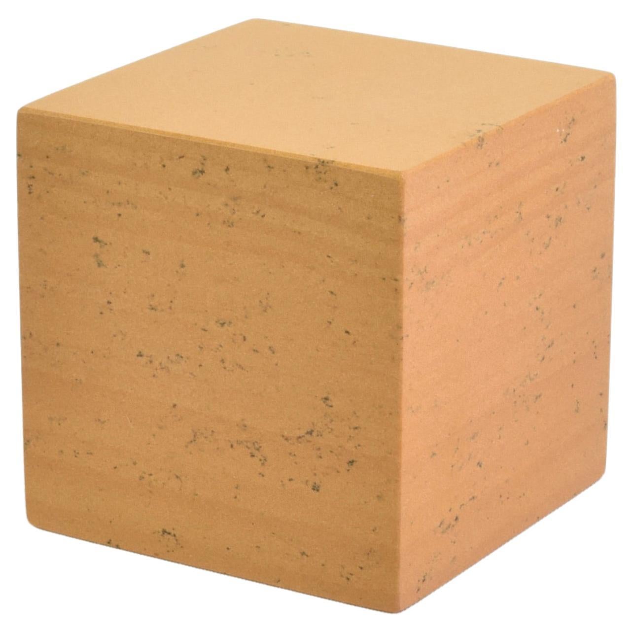 Sandstone Cube Bookend For Sale