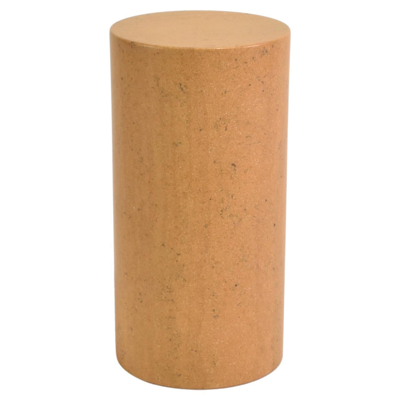 Sandstone Cylinder Bookend For Sale