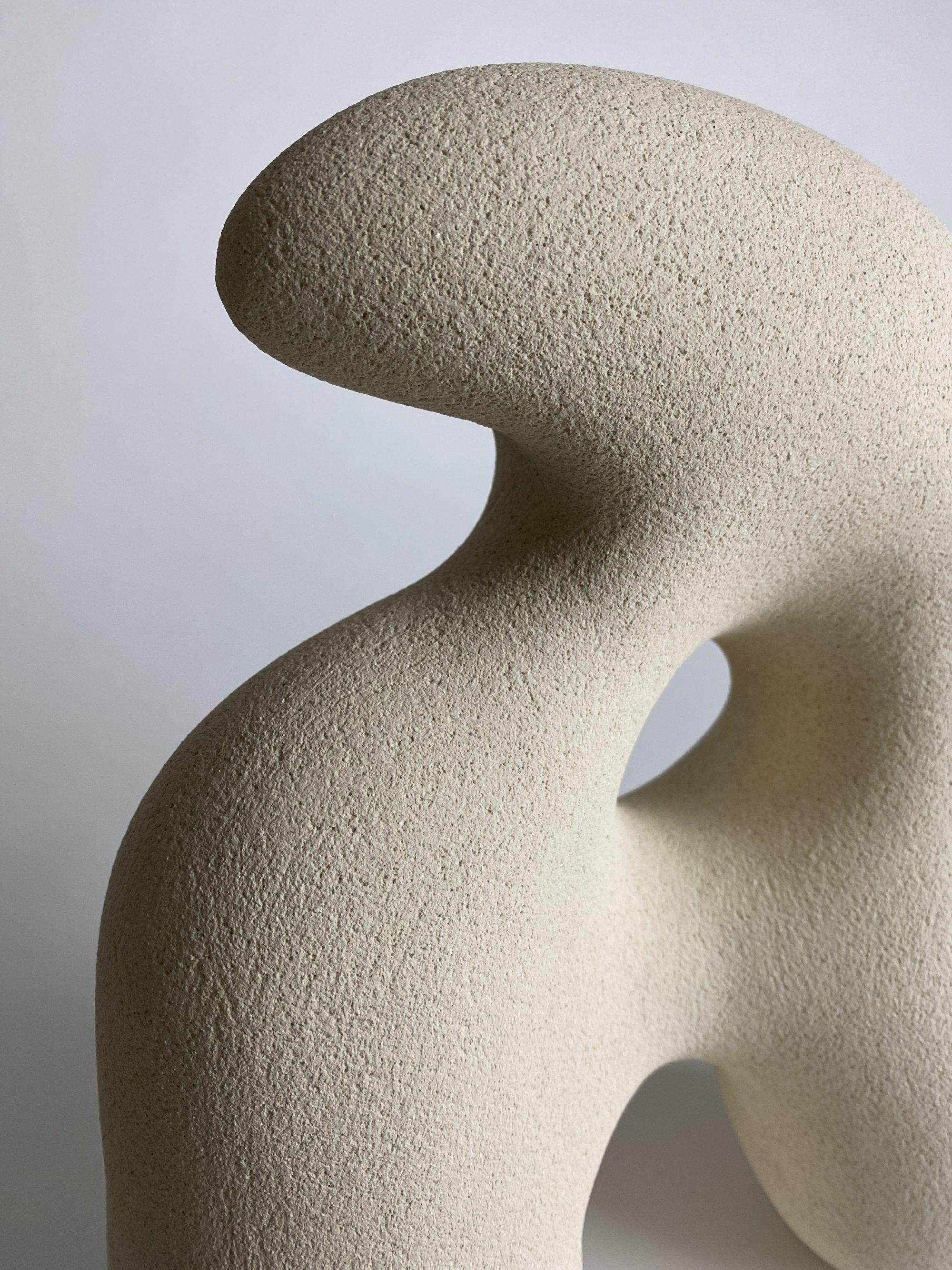 French Sandstone Emma Hand Sculpted by Hermine Bourdin
