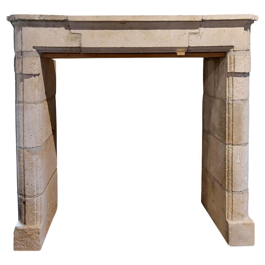 Sandstone fireplace mantel 19th Century For Sale
