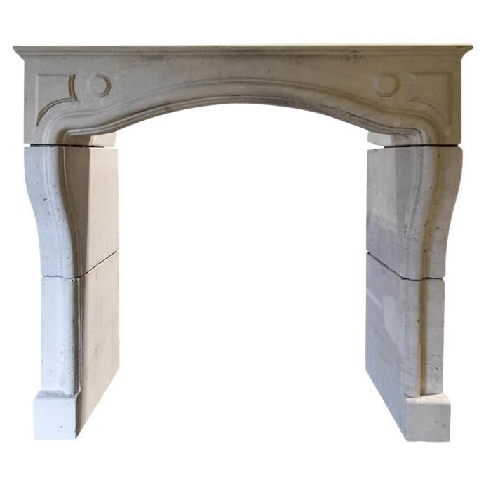 Sandstone fireplace mantel 19th Century For Sale