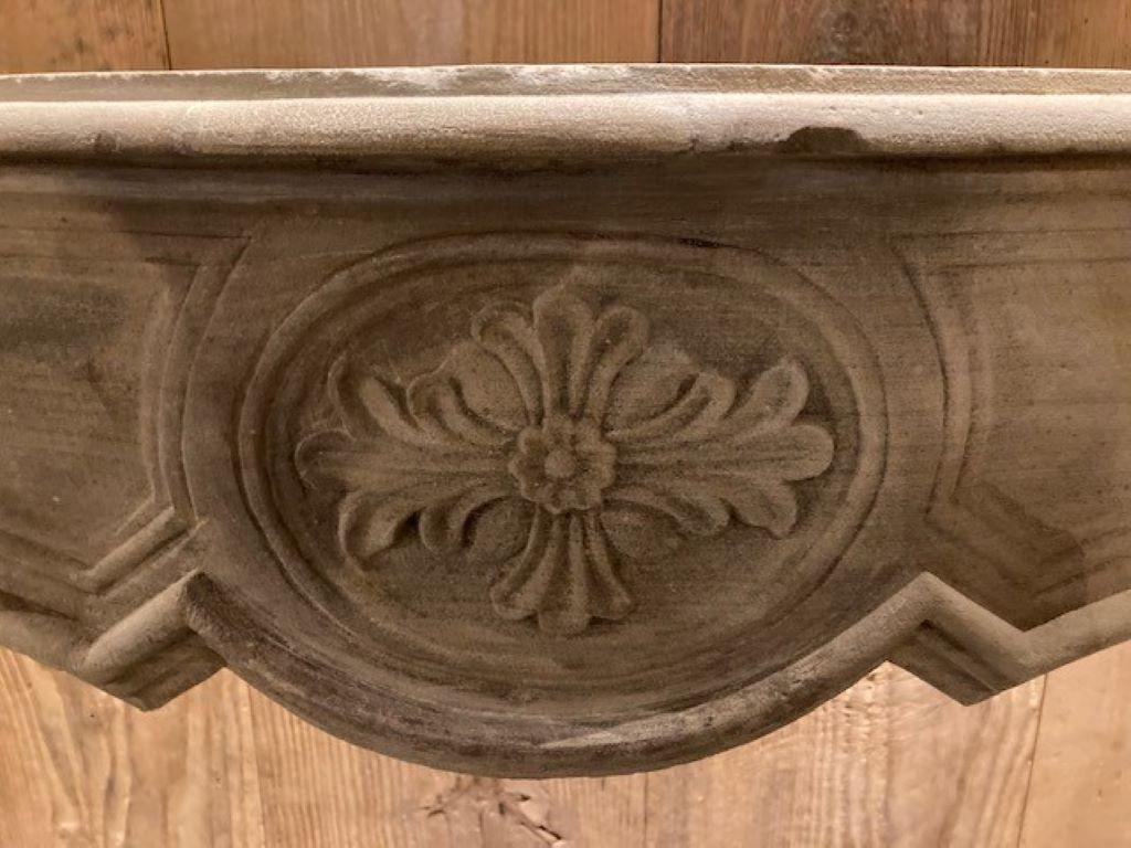 Other Sandstone Fireplace Mantel, dating from the 18th Century For Sale