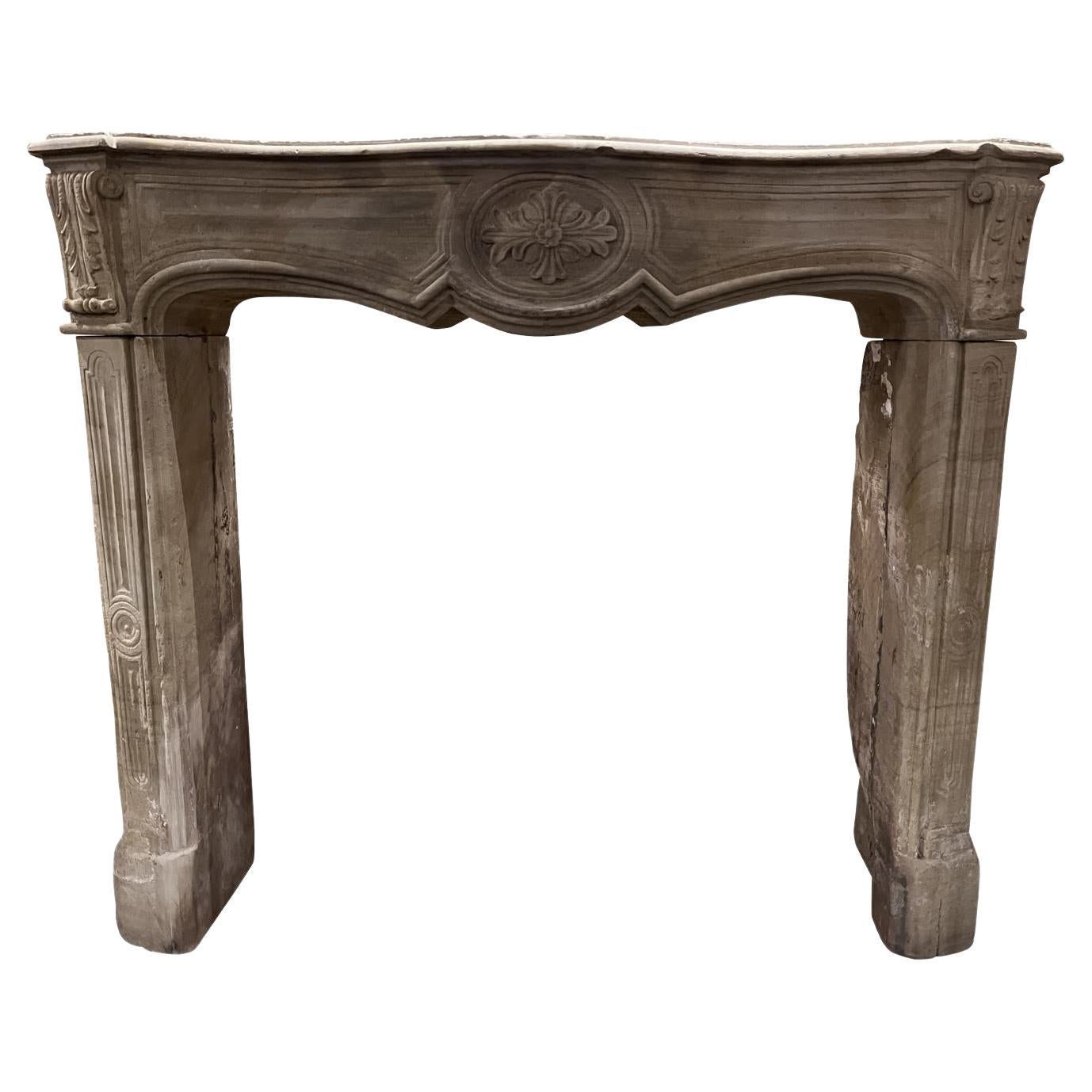 Sandstone Fireplace Mantel, dating from the 18th Century