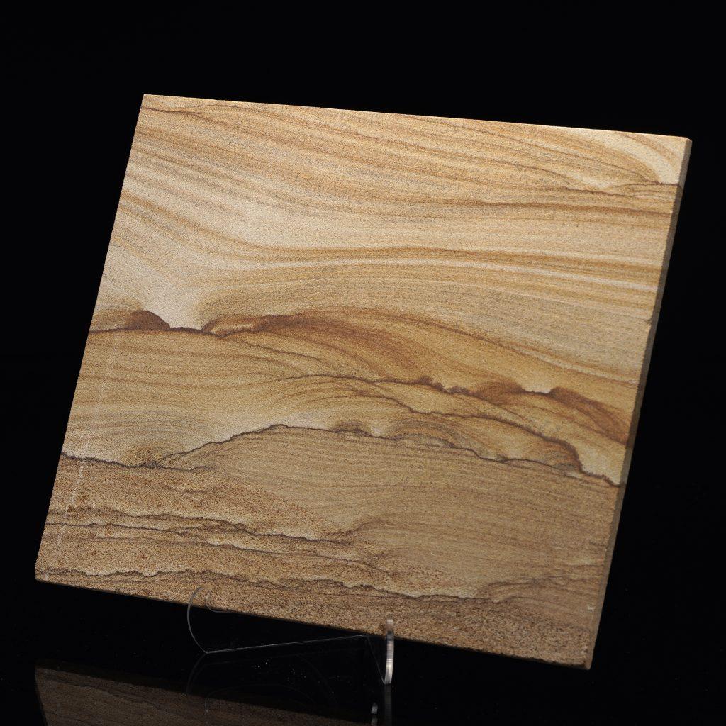 For billions of years, sand swept over sand in the desert and was compressed to make this sandstone that displays lines and shapes to the effect of a landscape painting. From southwest New Mexico, this is truly unique, displayable natural art. The
