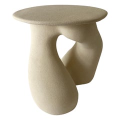 Sandstone Gabrielle Side Table Handsculped by Hermine Bourdin