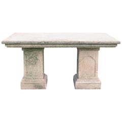 Sandstone Garden Table, 19th Century