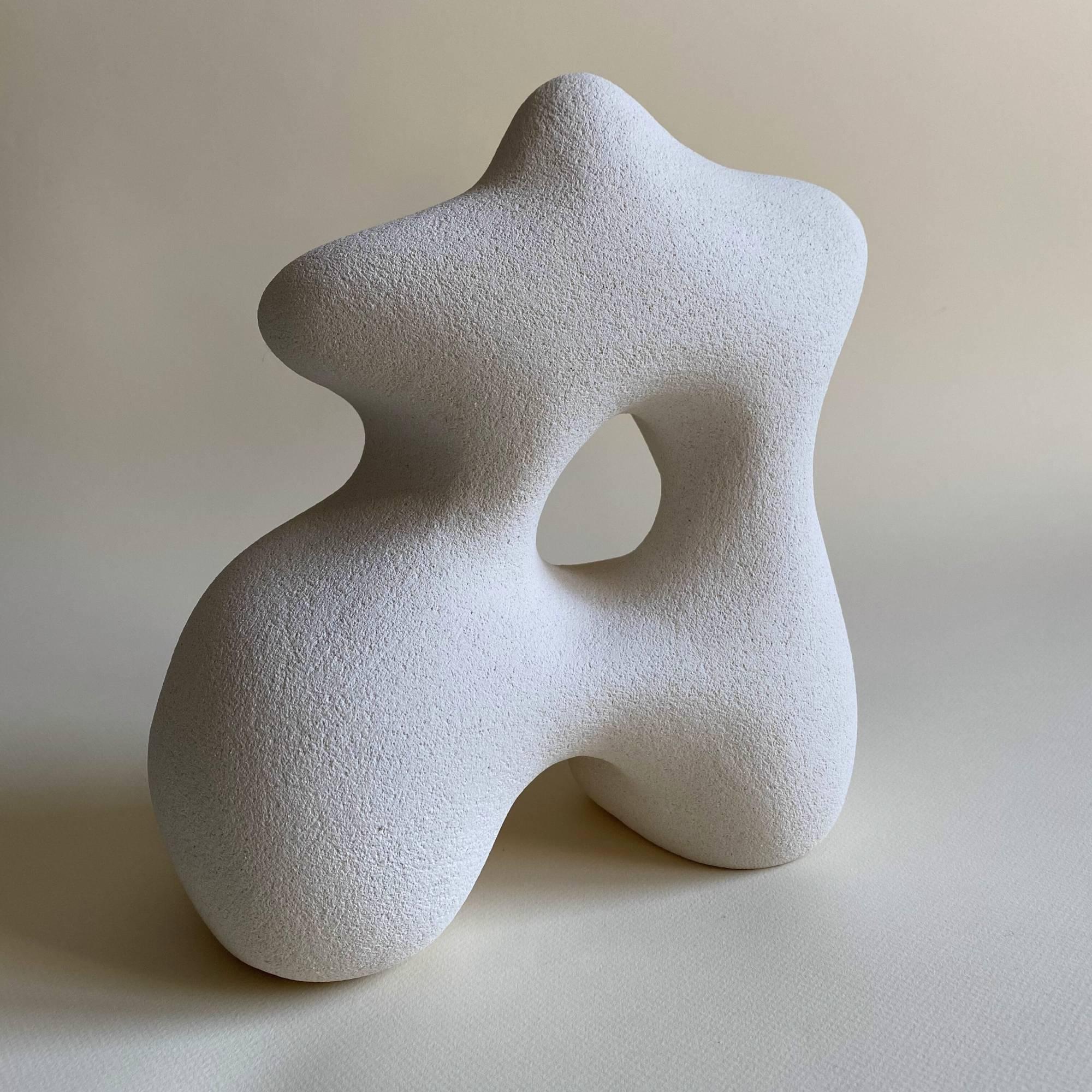 Modern Sandstone Garence Hand Sculpted by Hermine Bourdin