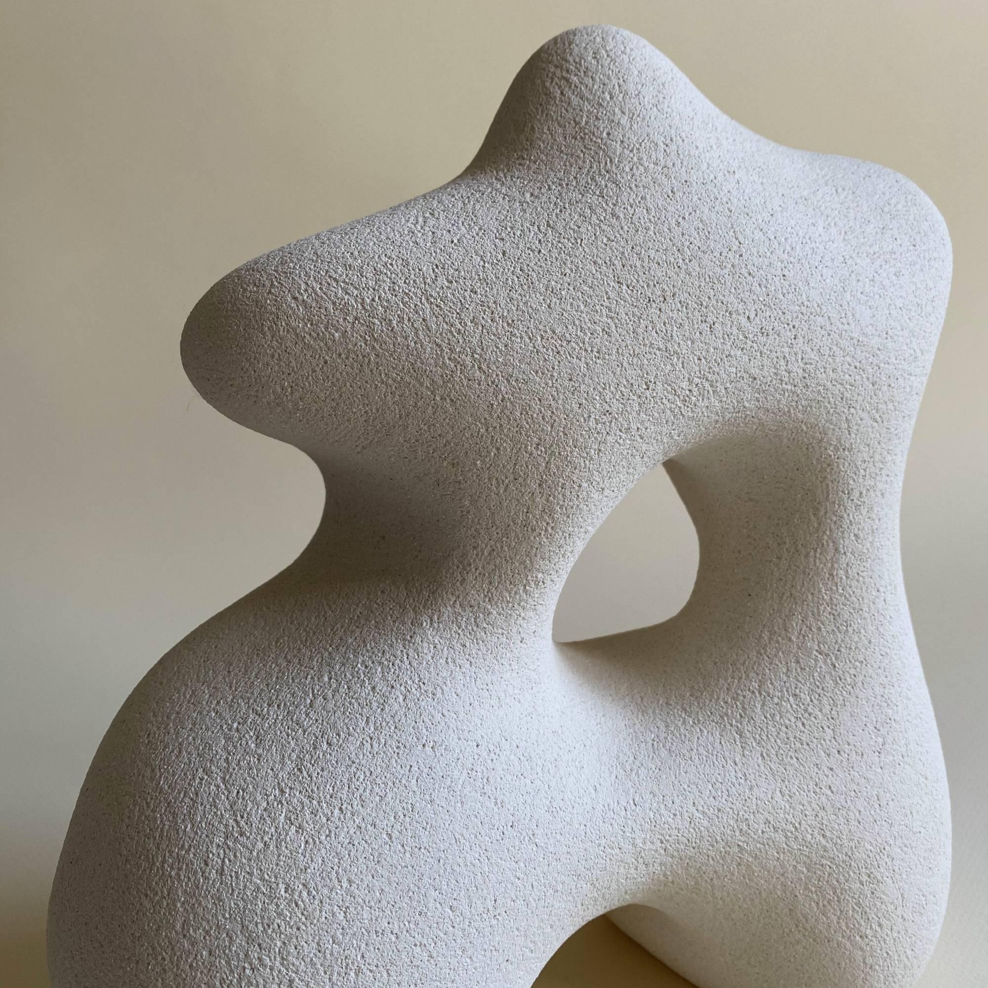 French Sandstone Garence Hand Sculpted by Hermine Bourdin